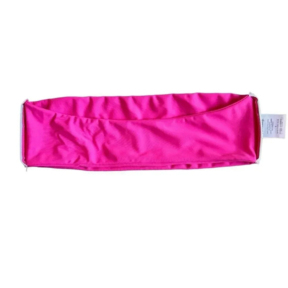 Charlie Holiday Barbie Pink Bandeau Swim Bikini Top 6 NWOT Morgan Barbiecore - Picture 3 of 7